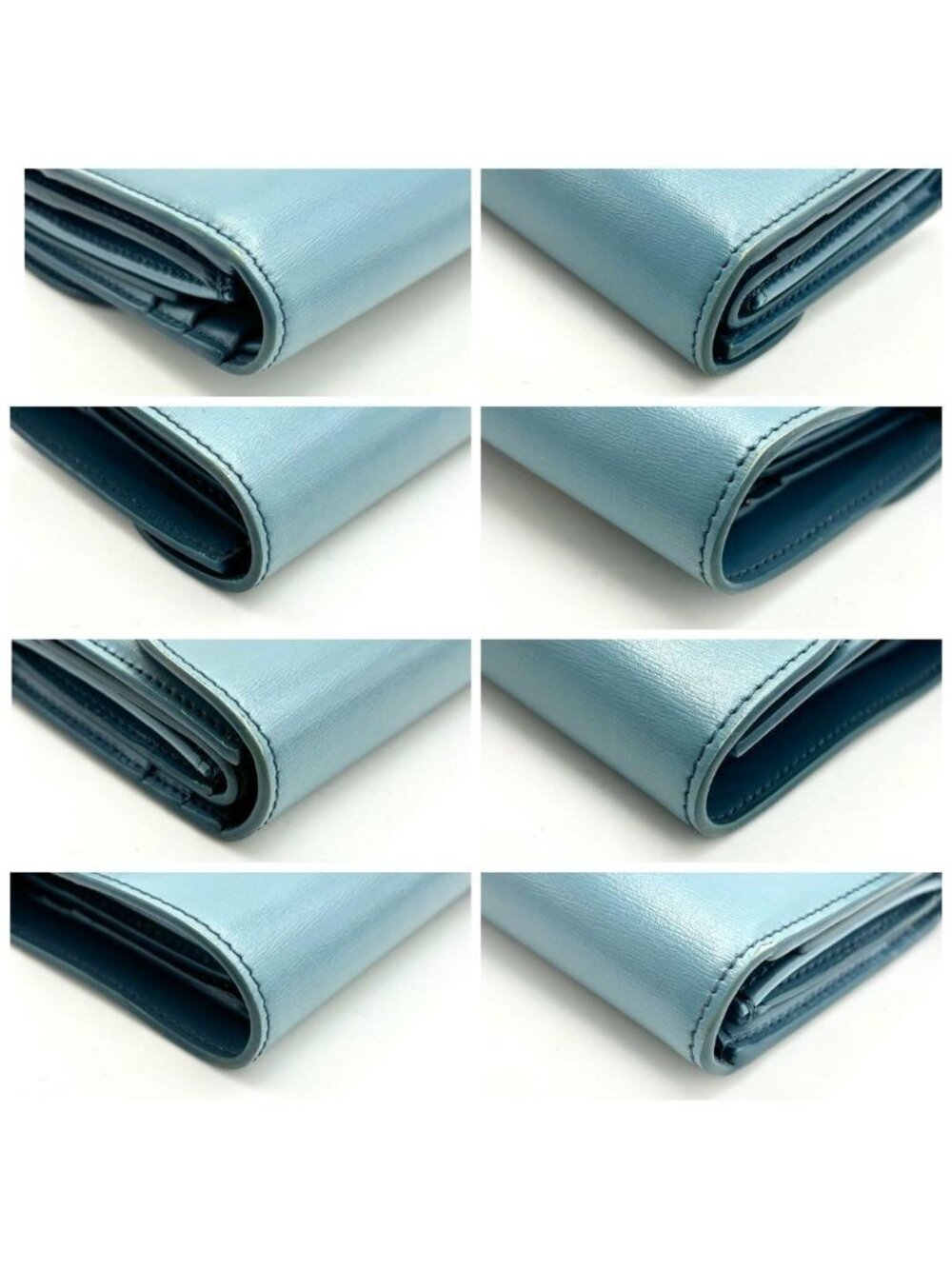 Celine Small Flap Wallet Triomphe Light Blue - Picture 7 of 11